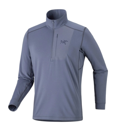 Skipully Arc'teryx Men Rho Lt Zip Neck Stratus Getailleerd