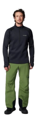 Skipully Columbia Men Crystal Leaf Omni Heat Helix Half Zip Black Active Fit