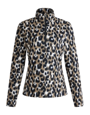 Skipully Fusalp Women Orion Leopard Leopard Flou Savane Nauwsluitend