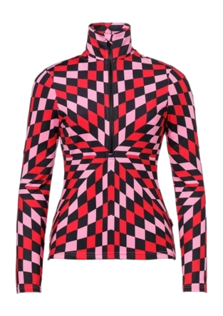 Skipully Goldbergh Women Chesu Spiral Chess Red Slim Fit