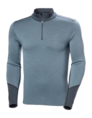 Skipully Helly Hansen Men Lifa Merino Midweight 1/2 Zip Washed Navy Regular Fit