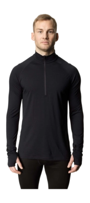 Skipully Houdini Men Desoli Light Half Zip True Black Slim fit