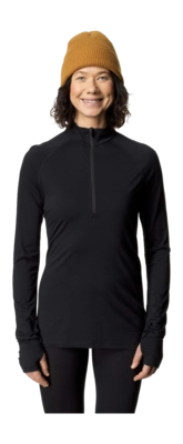 Skipully Houdini Women Desoli Light Half Zip True Black Slim Fit
