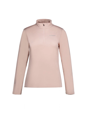 Skipully Icepeak Women Ferndale Baby Pink 1/2 Zip Shirt Slim Fit