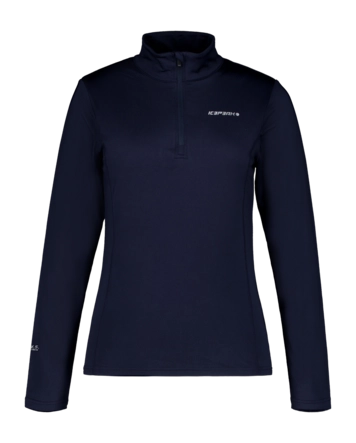 Skipully Icepeak Women Ferndale Dark Blue 1/2 Zip Shirt Slim Fit