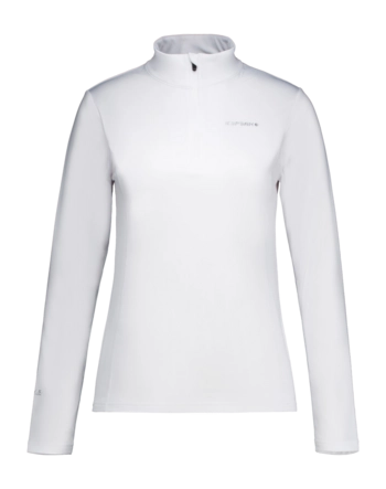 Skipully Icepeak Women Ferndale Optic White 1/2 Zip Shirt Slim Fit