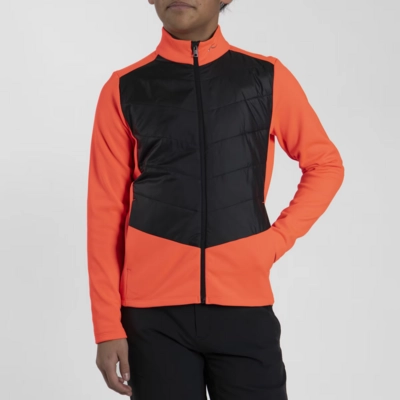 Skipully KJUS Boys Chase Midlayer Jacket Solar Flare/Black Regular Fit