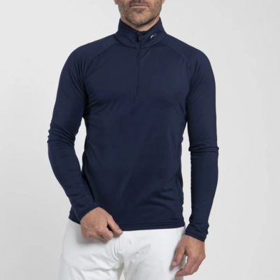 Skipully KJUS Men Feel Midlayer KJUS Navy Half-Zip Regular fit