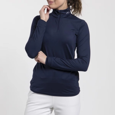 Skipully KJUS Women Feel Midlayer Half-Zip KJUS Navy Regular Fit