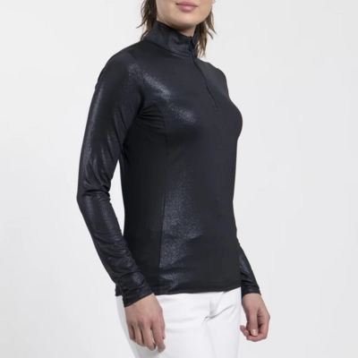 Skipully KJUS Women Motion Print Half-Zip Black Regular Fit