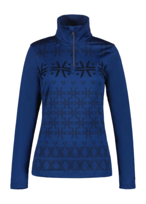 Skipully Luhta Women Ahjola Navy Blue Slim Fit