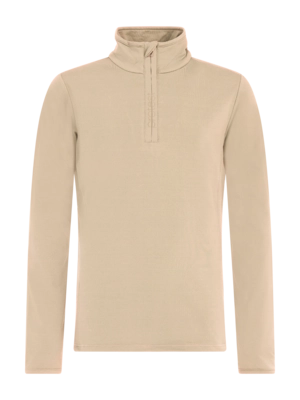 Skipully Protest Girls Refabrizoy BambooBeige 1/4 Zip Active Top Slim Fit