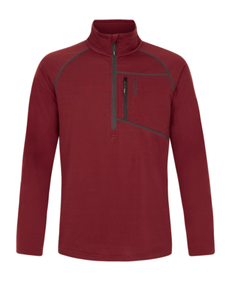 Skipully Protest Men Prtrekody Velvet red 1/4 Zip Active Top Regular Fit