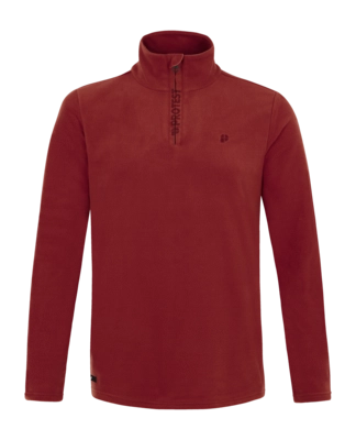 Skipully Protest Men Prtreperfecto Velvet red 1/4 Zip Active Top Regular Fit