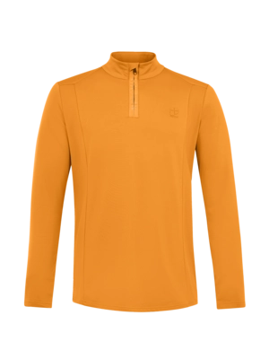 Skipully Protest Men Rewill Caramel Yellow 1/4 Zip Active Top Regular Fit