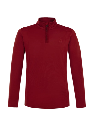 Skipully Protest Men Rewill Velvet red 1/4 Zip Active Top Normale fit