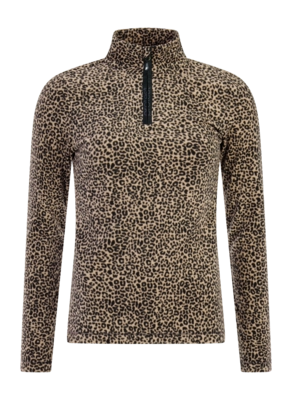 Skipully Protest Women Prtrefuzzy True Black 1/4 Zip Active Top Regular Fit