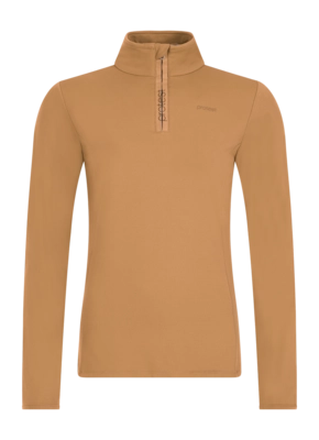 Skipully Protest Women Refabriz Teddy Brown 1/4 Zip Active Top Slim Fit