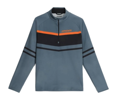 Skipully Spyder Men Legacy 1/2 Zip Slate Blue Fitted