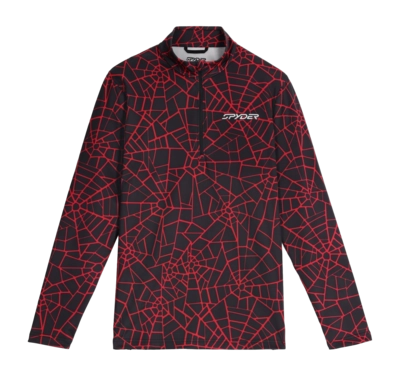 Skipully Spyder Men Podium 1/2 Zip Spyder Red UPF 50+