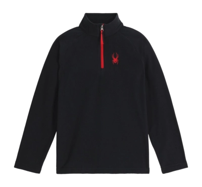 Skipully Spyder Youth Speed Fleece 1/2 Zip Black Regular Fit