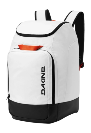 Skischoenentas Dakine Dames en Heren Boot Backpack 50L White Coated/Black/Pureed Pumpkin 0,73 kg