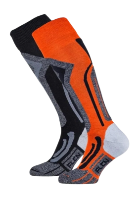 Skisok Falcon Men Coolly Shocking Orange (2 Pack) Regular fit