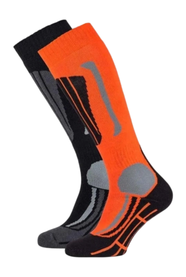 Skisok Falcon Men Victor Shocking Orange (2 Pack) Regular Fit