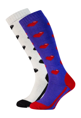 Skisok Falcon Women Snow Collored Heart 2 Pack Regular Fit