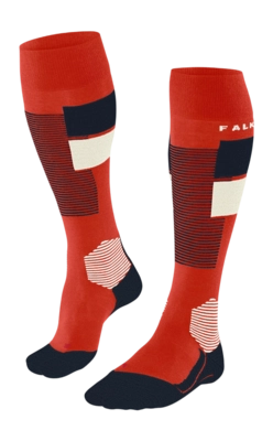 Skisokken Falke Men SK4 Advanced Samba Orange Anatomische pasvorm