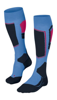 Skisokken Falke Women SK4 Advanced Morning Sky drielaags constructie