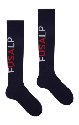 Skisokken Fusalp Unisex Sock Pop II Marin/Racing Regular Fit