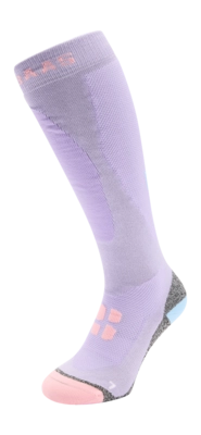 Skisokken Poederbaas Unisex Bamboo Freeride Lila Anatomische pasvorm
