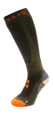 Skisokken Poederbaas Unisex Bamboo Freeride Olive Green Coolmax