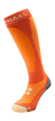 Skisokken Poederbaas Unisex Bamboo Freeride Orange Coolmax