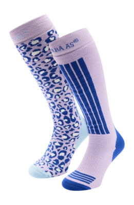 Skisokken Poederbaas Unisex Ski Socks Lila (2 pack)