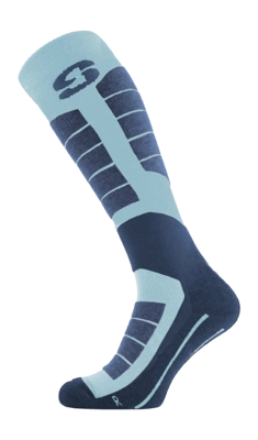 Skisokken Sinner Unisex Merino Blue Ski Socks 1 paar