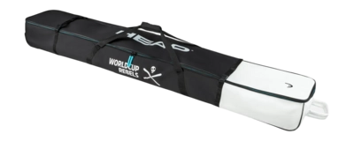 Skitas HEAD Dames en Heren Rebels Double Skibag Black/White 105 liter
