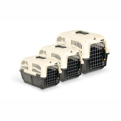 Honden Transportbox Skudo IATA MPS - Beige-60 x 40 x 39 cm