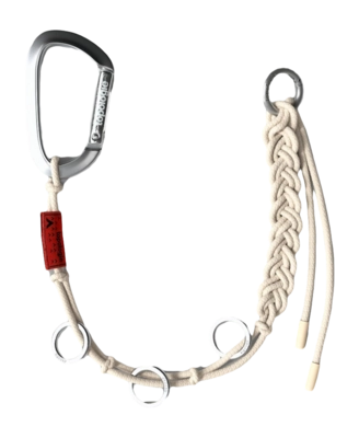 Sleutelhanger Topologie Wares Braided Keychain Off White