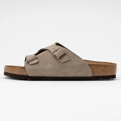 Slipper Birkenstock Unisex Zurich Suede Taupe Regular