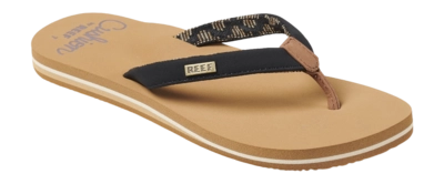 Slipper Reef Women Cushion Sands Black Tan