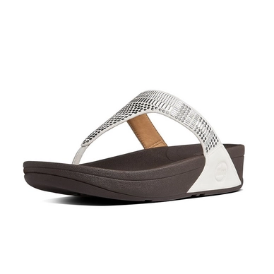 FitFlop Aztek Chada Urban White Sliver Stones