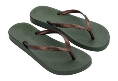 Slipper Ipanema Women Anatomic Tan Green/Bronze