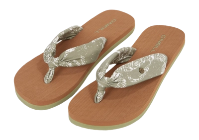 Slipper O'Neill Ditsy Sun Sandals Green Textured Jungle