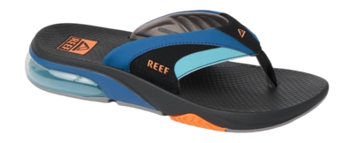 Slipper Reef Men Fanning Blue/Black/Orange