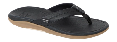 Slipper Reef Men Leather Offshore Black