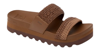 Slipper Reef Women Cushion Vista Hi Chocolate/Tan Braid