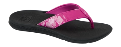 Slipper Reef Women Santa Ana Fuchsia Red/Black