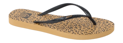 Slipper Reef Women Seaside Prints Leopard/Black